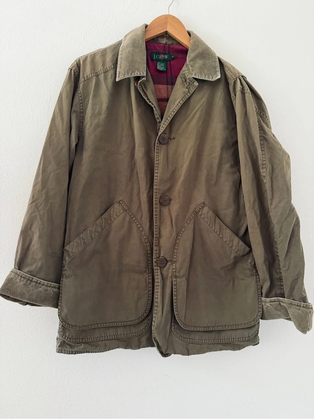 J. CREW 90s Vintage Chore Barn Jacket Oarsman Outdoors Canvas Coat